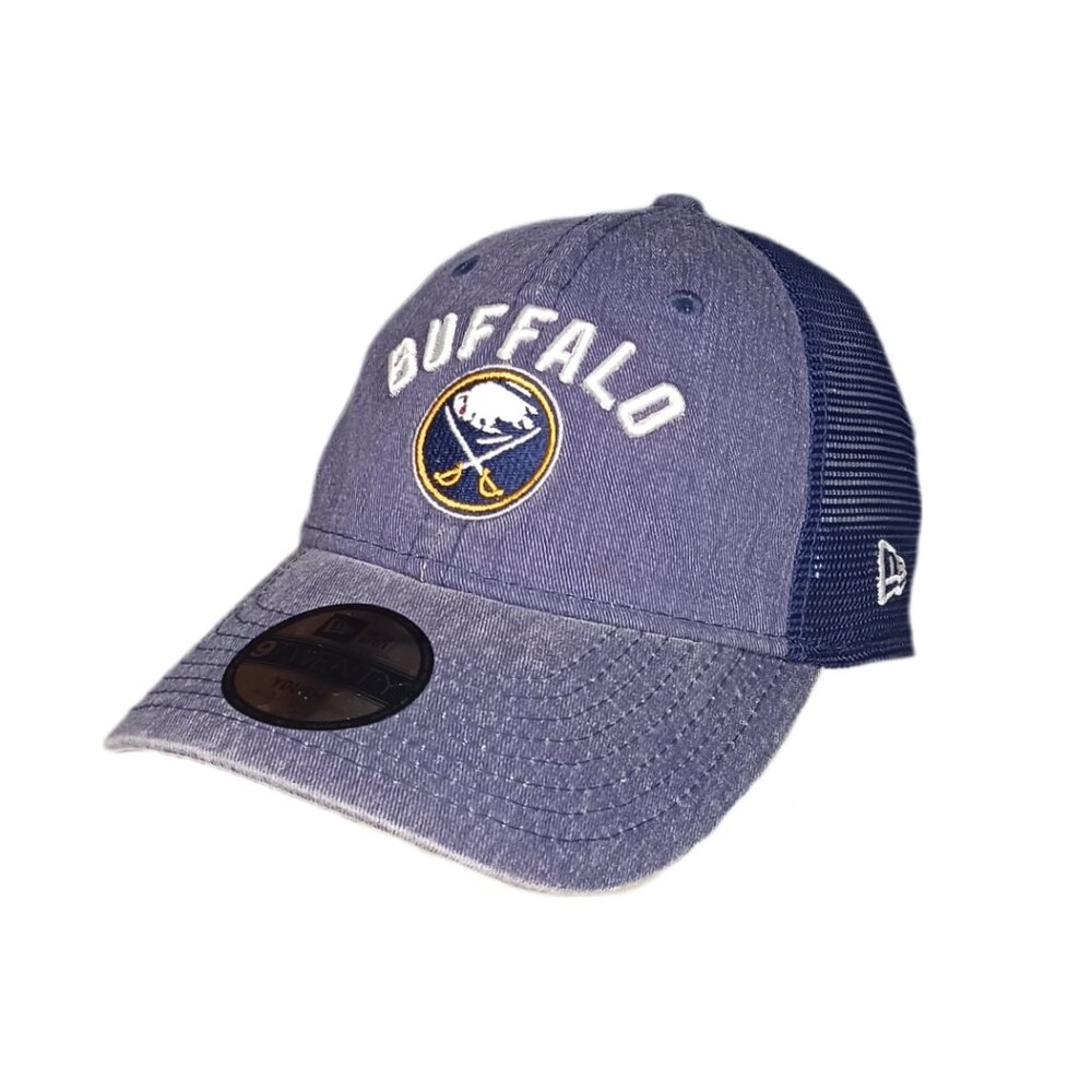 New Era Buffalo Sabres Youth Hat Cap Adjustable Snapback Trucker NHL